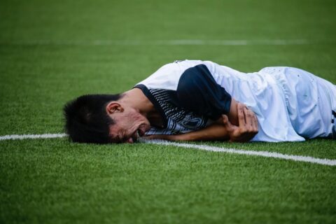 Pain. That is all. man crying on field